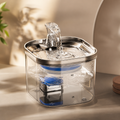 Premium Edelstahl-Trinkbrunnen 2,2 L für Hunde & Katzen